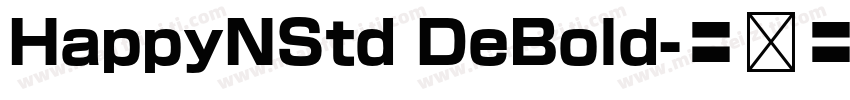 HappyNStd DeBold字体转换